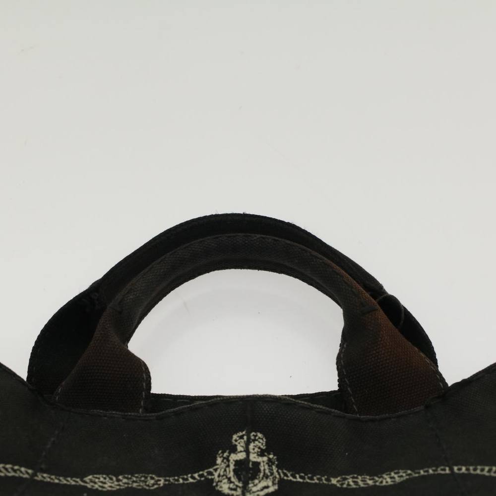 PRADA Canapa PM Hand Bag Canvas Black Auth 48253 - Picture 14 of 16